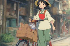 ghibli_kiki_deliver_the_goods_to_the_city_but_she_get_lost